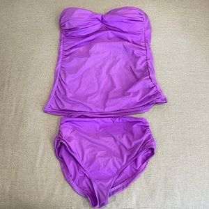 Purple Two Piece Swimsuit